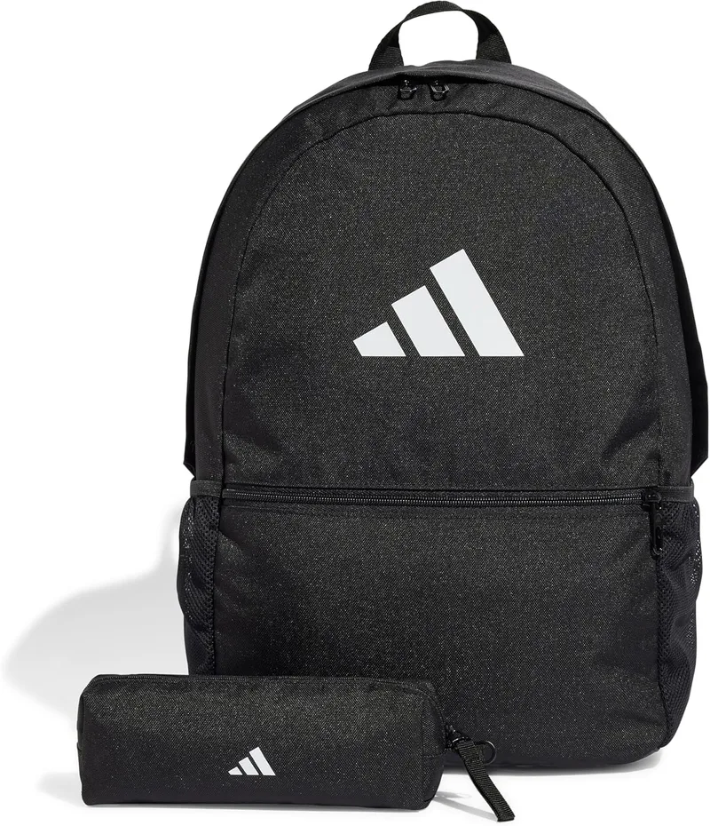 adidas ▫️ Mochila para lápis para adultos unissexo, preto/branco, tamanho único