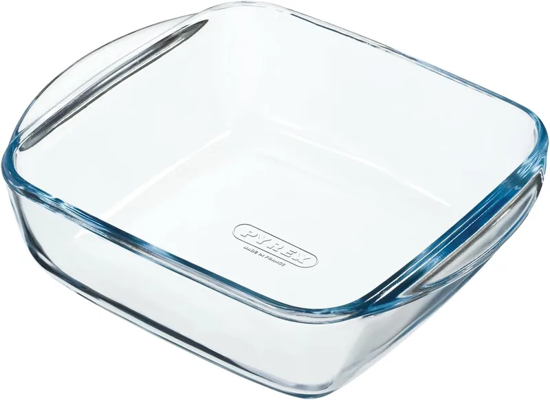 PYREX ▫️ ® Tabuleiro Quadrado de Vidro Prepware de Boro 20x17 cm - 1 l