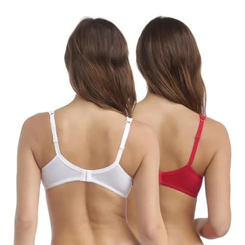 Dim ▫️ Conjunto de 2 sutiãs de grande capacidade com aros «Generous Cotton Bio» para mulher 3