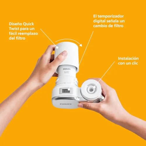 PHILIPS ▫️ Filtro de água Water OnTap AWP3705P1/10 – microfiltração com ecrã digital, capacidade de filtração de 1 000 L 5