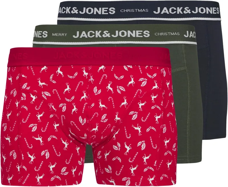 JACK & JONES ▫️ Jacdeer Trunks 3 Pack (Conjunto de 3) para Homem