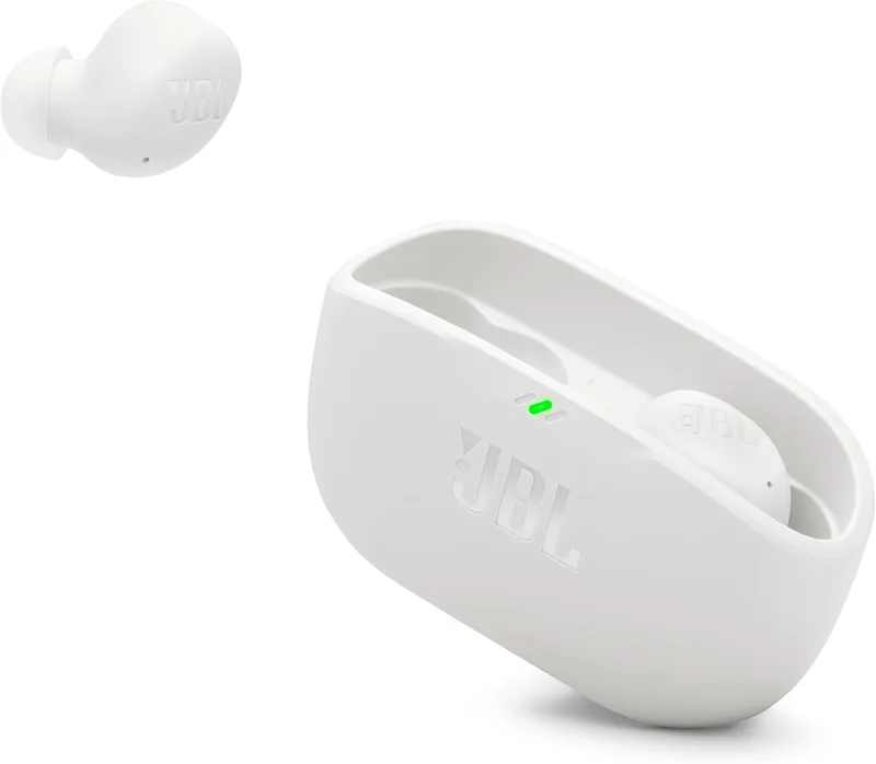 JBL ▫️ Vibe Buds 2 - Auscultadores com cancelamento de ruído, cor branca