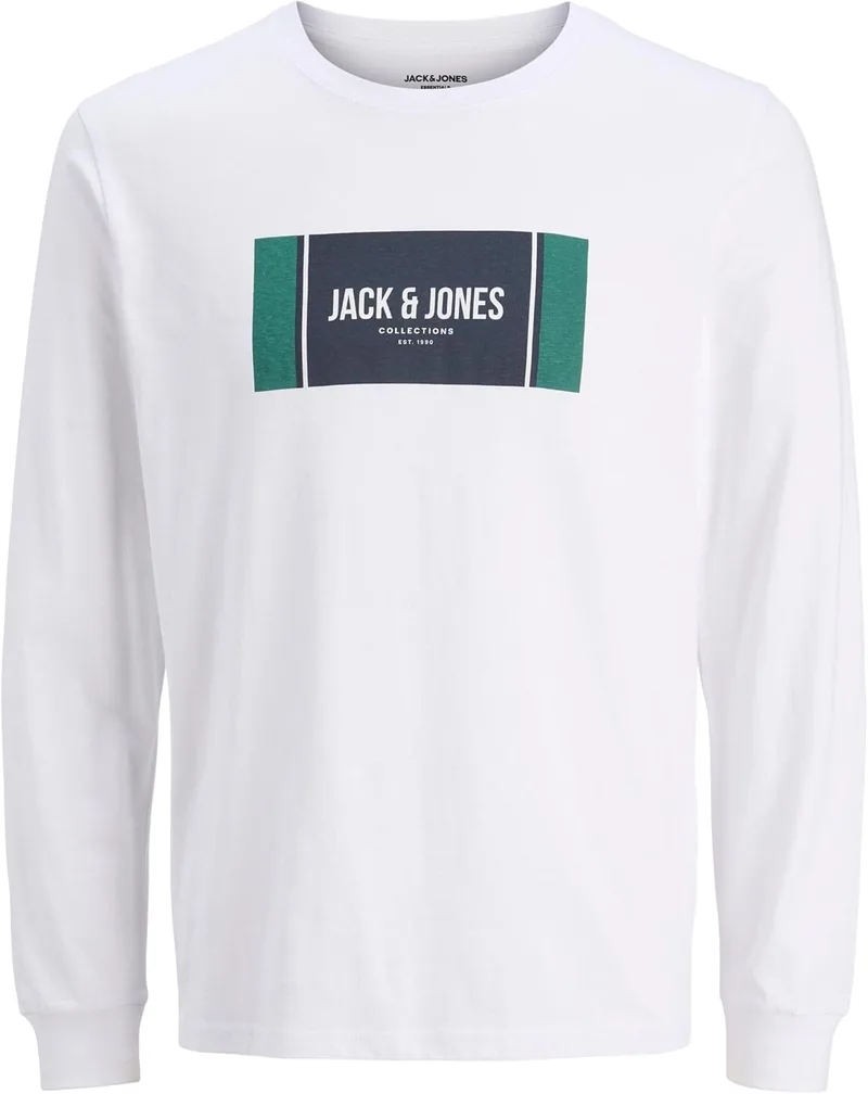 JACK & JONES ▫️ T-shirt Jjhayato para homem LS Gola redonda BTS