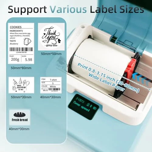ORGSTA ▫️ T003 Etiquetadora Impressora de Etiquetas Autoadesivas Label Maker 2