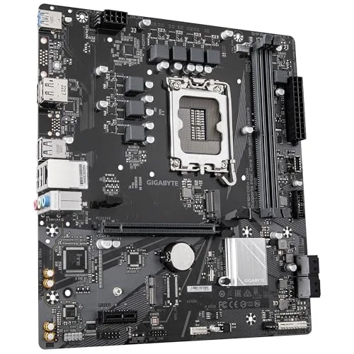Gigabyte Technology ▫️ Placa-mãe GIGABYTE H610M D3W DDR4 - Compatível com processadores Intel Core de 14.ª geração, VRM de 5+1+1 fases, até 3200 MHz DDR4, 1x PCIe 3.0 M.2, LAN 1 GbE, USB 3.2 Gen 1 3