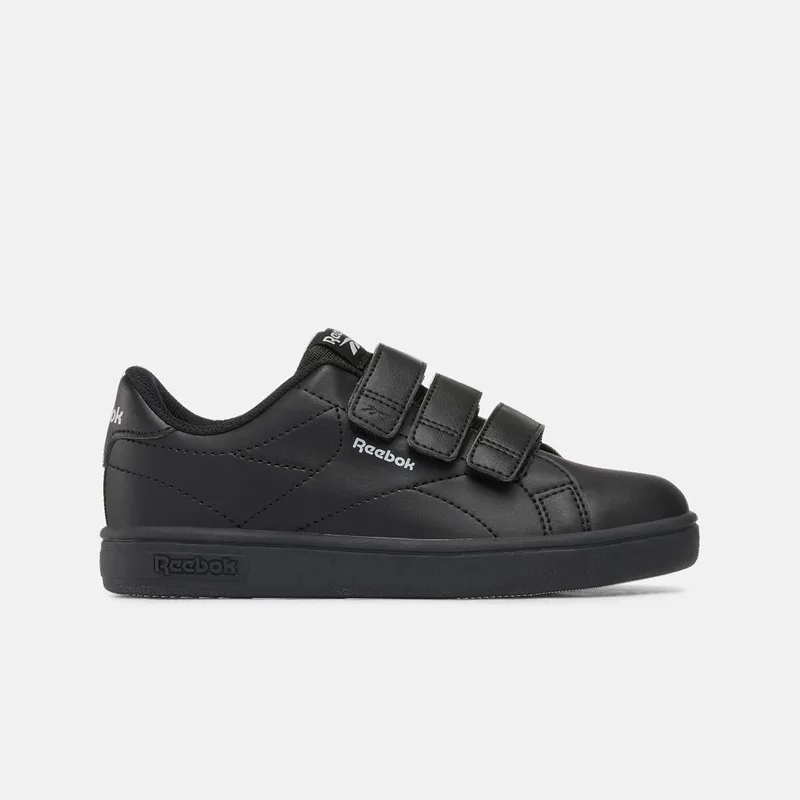 Reebok ▫️ Court Clean com tiras de velcro, sapatilhas unissexo para crianças