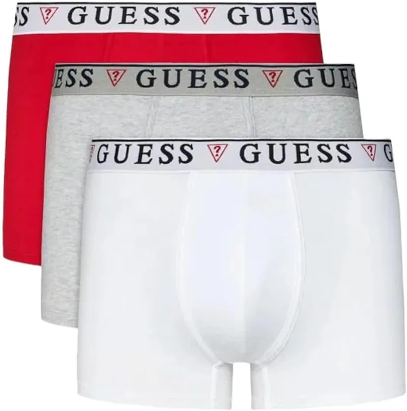 GUESS ▫️ Brian Hero Boxer Trunk - Conjunto de 3 boxers para homem (Conjunto de 3)