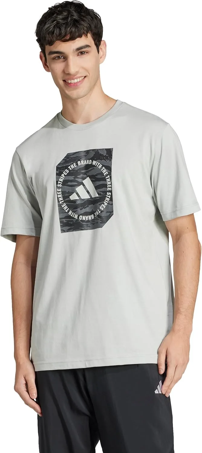 adidas Originals ▫️ T-shirt gráfica adidas Camo Shape Graphic para homem