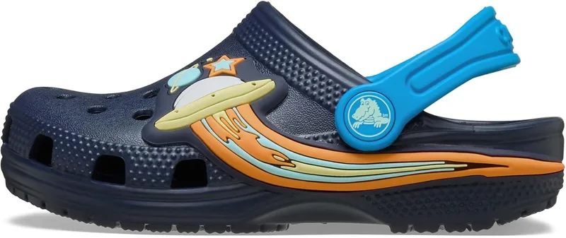Crocs ▫️ Classic UFO Lights Clog T, tamancos unissexo para crianças