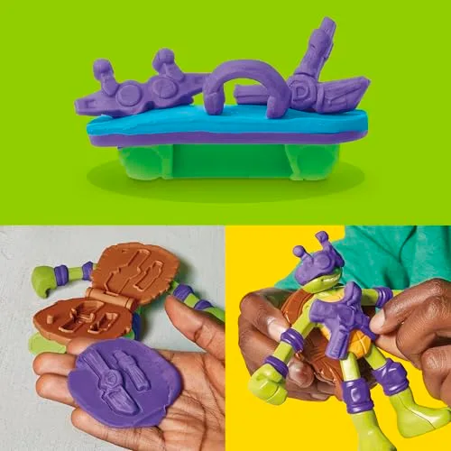 Play-Doh ▫️ Tartarugas Ninja, Conjunto de Jogo «Estação de Mutação» 6