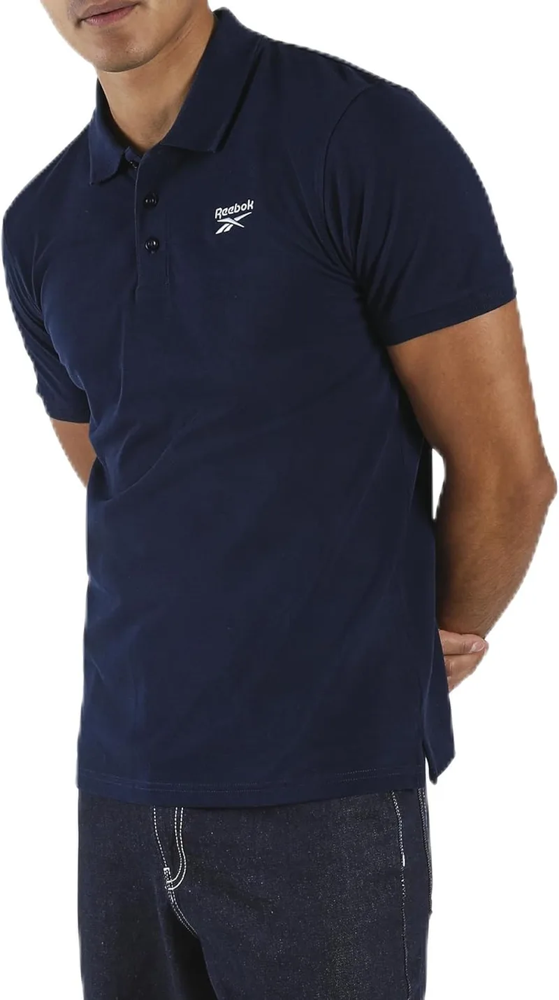 Reebok ▫️ Camisa polo Blaze com bordado, manga curta, para homem