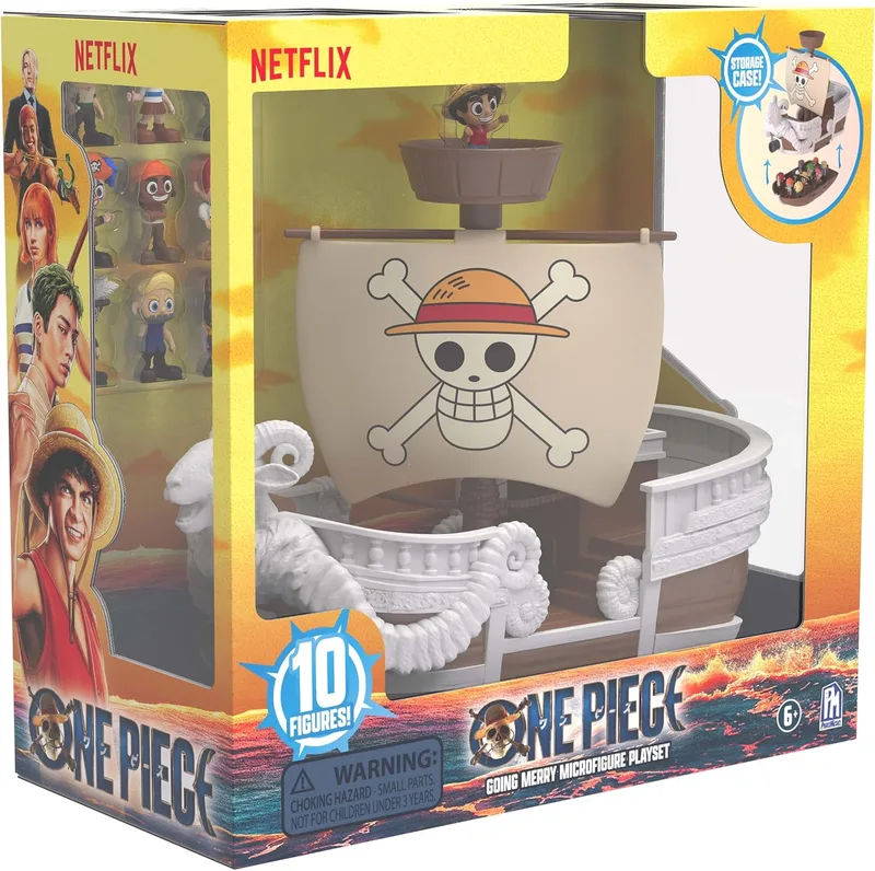 PhatMojo ▫️ One Piece - Conjunto de microfiguras do navio Going Merry