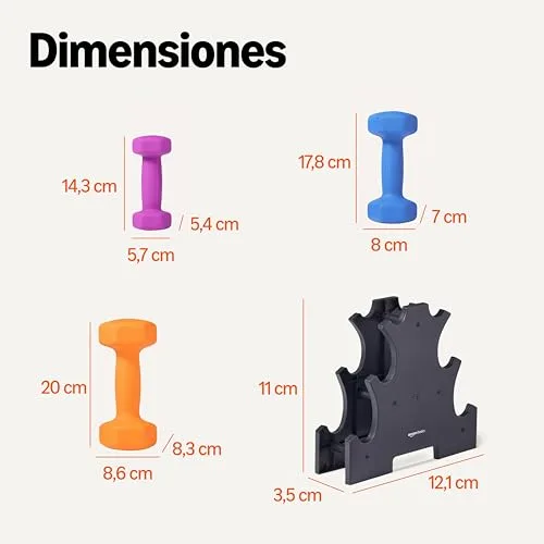 Amazon Basics ▫️ Par de halteres de neoprene 5
