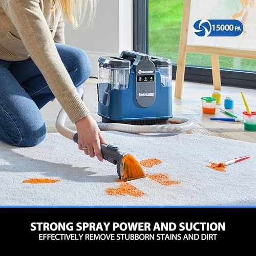 Vacmaster ▫️ SCC1201H 500 W Aspirador e limpador de tapetes com tecnologia de aquecimento. Aparelho de limpeza de estofos, ideal para limpar sofás, bancos de automóvel e alcatifas 2