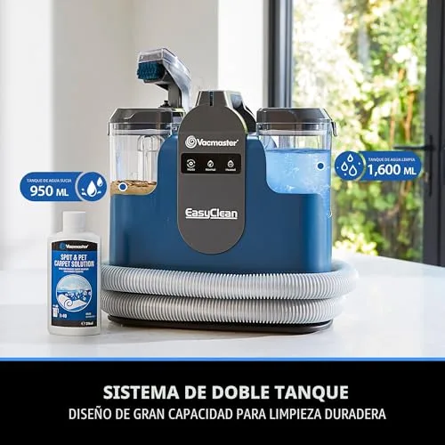 Vacmaster ▫️ SCC1201H 500 W Aspirador e limpador de tapetes com tecnologia de aquecimento. Aparelho de limpeza de estofos, ideal para limpar sofás, bancos de automóvel e alcatifas 6