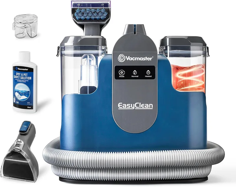 Vacmaster ▫️ SCC1201H 500 W Aspirador e limpador de tapetes com tecnologia de aquecimento. Aparelho de limpeza de estofos, ideal para limpar sofás, bancos de automóvel e alcatifas