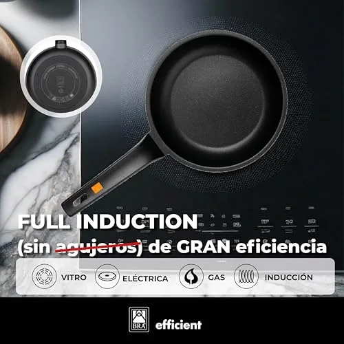 BRA ▫️ Efficient | Conjunto de 2 frigideiras de 20-24 cm, em alumínio fundido com revestimento antiaderente 4