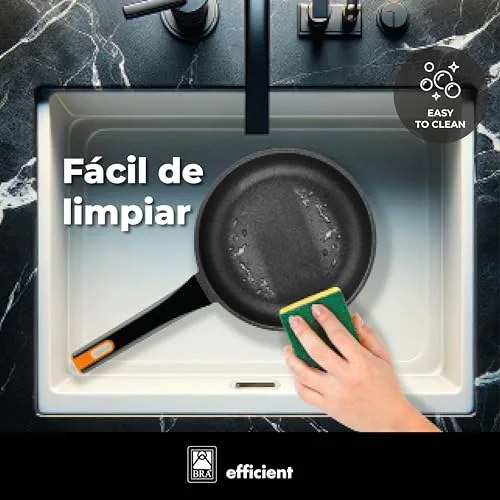 BRA ▫️ Efficient | Conjunto de 2 frigideiras de 20-24 cm, em alumínio fundido com revestimento antiaderente 5