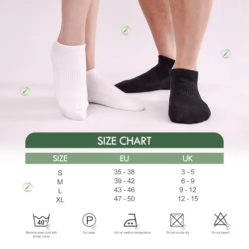 Cirorld ▫️ Meias desportivas para homem e mulher, de bambu, respiráveis, para correr, de algodão, 6 pares 4