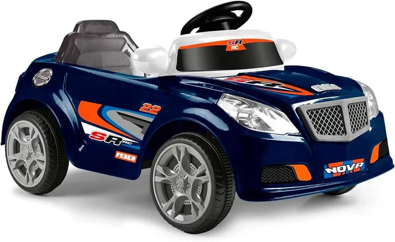 FEBER ▫️ Twinkle Car R/C Carro Elétrico, Azul Escuro, 3-6 anos