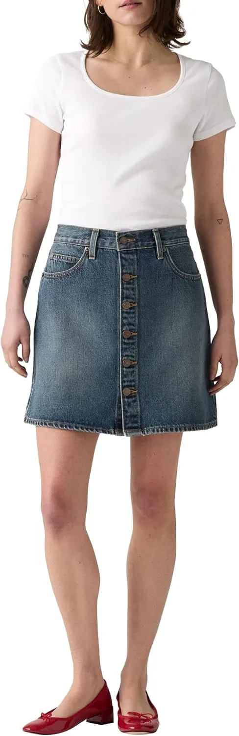 Levi's ▫️ Saia Retro com botões à frente para mulher