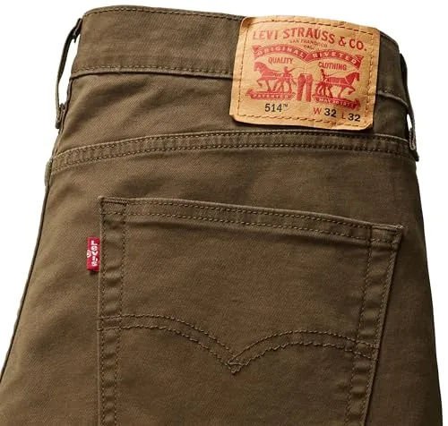 Levi's ▫️ Calças de ganga 514 Straight Fit, Olive Night, 36W / 36L, Homem 6