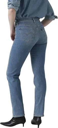 Levi's ▫️ 314 Shaping Straight - Calças de ganga para mulher 4