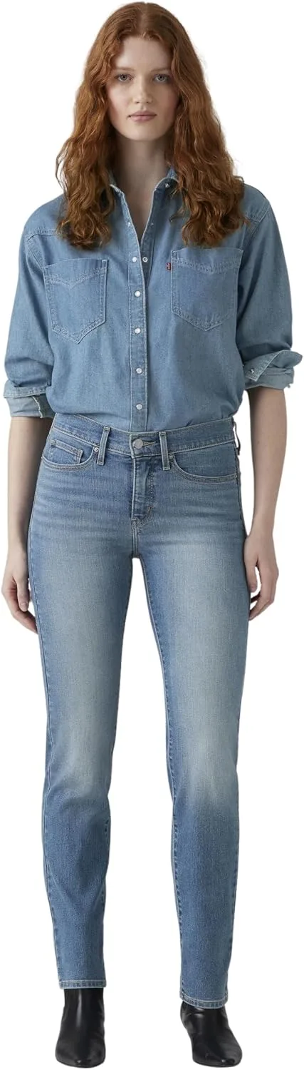 Levi's ▫️ 314 Shaping Straight - Calças de ganga para mulher