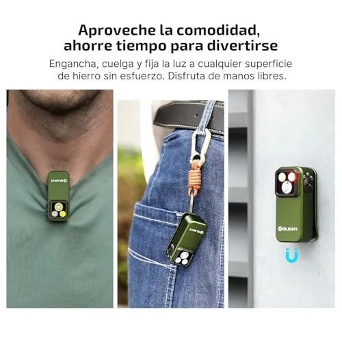 OLIGHT ▫️ Oclip Pro Mini Lanterna com Clipe EDC Recarregável 500 LM 120 m 4