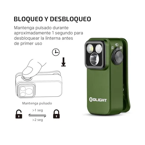 OLIGHT ▫️ Oclip Pro Mini Lanterna com Clipe EDC Recarregável 500 LM 120 m 5