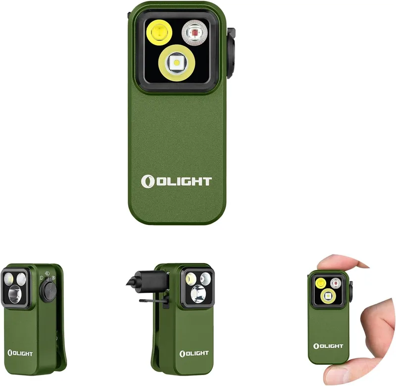 OLIGHT ▫️ Oclip Pro Mini Lanterna com Clipe EDC Recarregável 500 LM 120 m