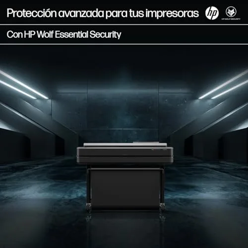 HP ▫️ DesignJet T630, 61 cm (5HB09D), Impressora de grande formato, plotter, padrão A4-A1, 76 impressões A1/h, Wi-Fi, Ethernet, USB, 2400 x 1200 dpi, metal reciclado, edição 2025, garantia de 1 ano, Click, preto 6