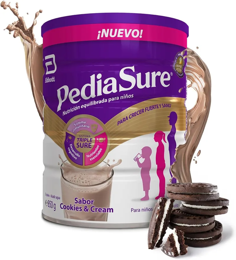 PediaSure ▫️ Cookies & Cream 850 g, Suplemento alimentar para crianças