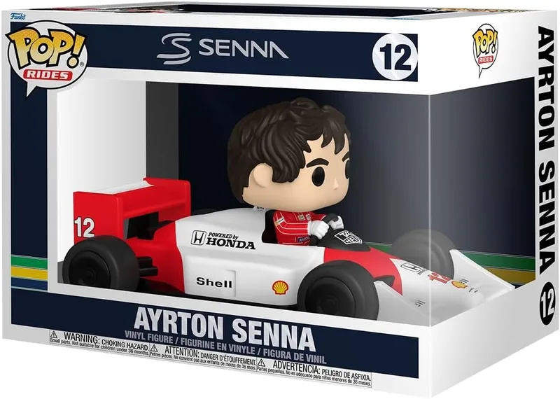 Funko ▫️ Pop! Rides Super Deluxe: McLaren - Ayrton Senna - Figura de Vinil Colecionável - Ideia para Prenda - Mercadoria Oficial - Brinquedos para Crianças e Adultos - Figuras de Modelo Coleccionáveis