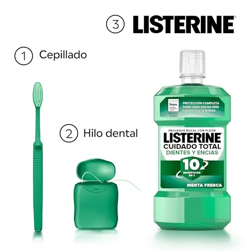 Listerine ▫️ Cuidado Total Proteção para Dentes e Gengivas - Elixir Bucal 4x750 ml 5