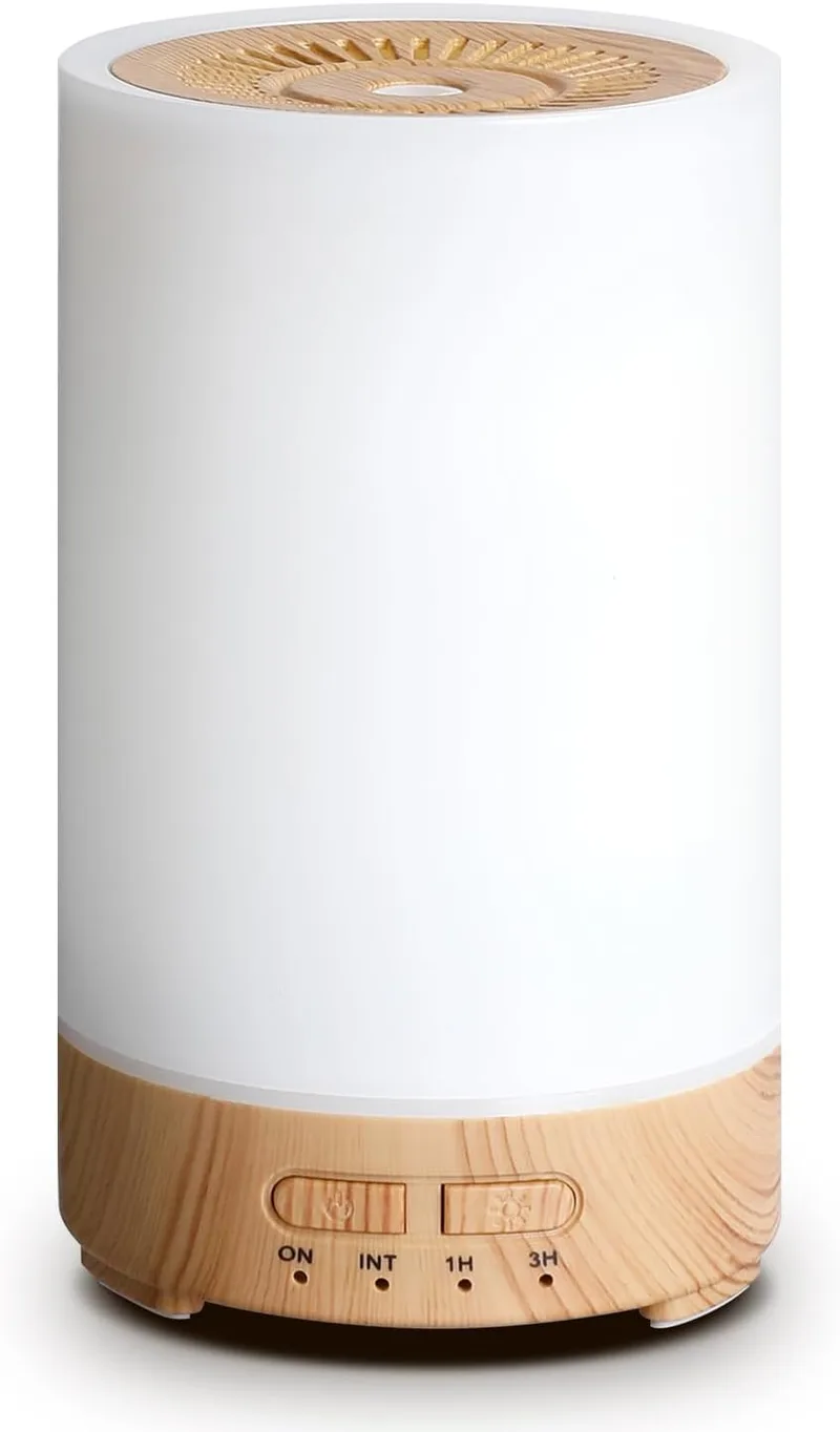 Romon ▫️ Humidificador difusor de óleo essencial 150ML, difusor de óleo essencial elétrico ultrassónico com 7 cores de humidificador de ar LED para apartamento, escritório, casa, ioga