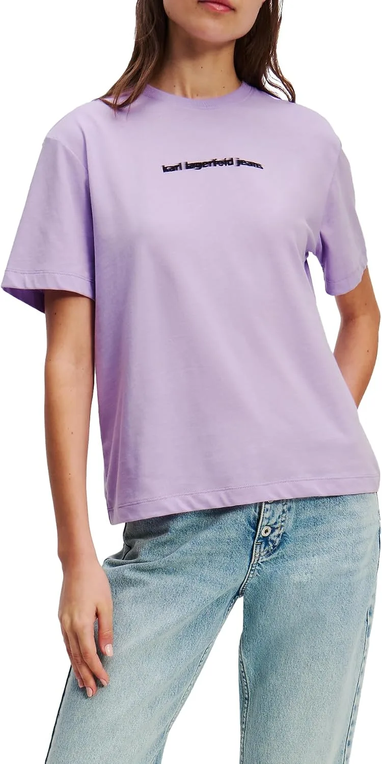 KARL LAGERFELD JEANS ▫️ Camisola para Mulher, Corte Regular, com Logótipo «Blur»