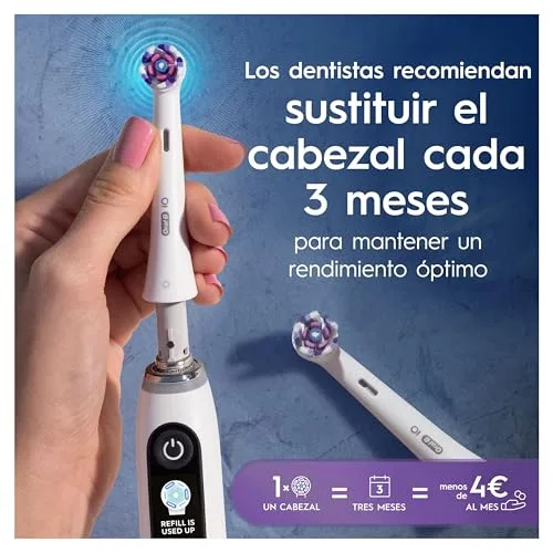 Oral-B ▫️ iO Radiant White - Cabeças de substituição originais, brancas, embalagem de 8 6