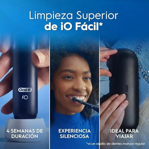 Oral-B ▫️ Escova de dentes elétrica iO 2 com 1 cabeça de escovagem, Preto Noturno 3