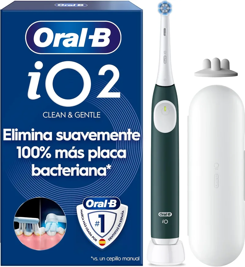 Oral-B ▫️ Escova de dentes elétrica iO 2, 1 cabeça de escova, verde