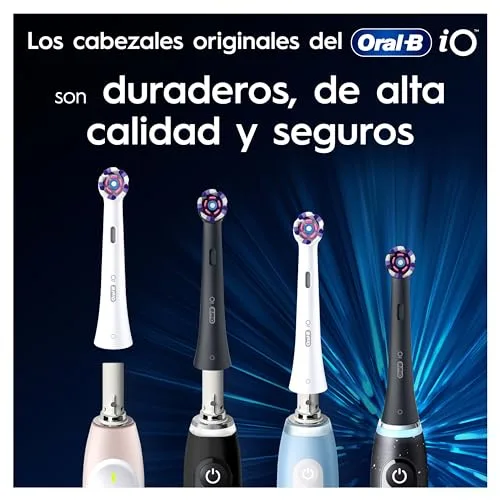 Oral-B ▫️ iO Radiant White - Cabeças de escova de substituição originais, pretas, embalagem de 8 3