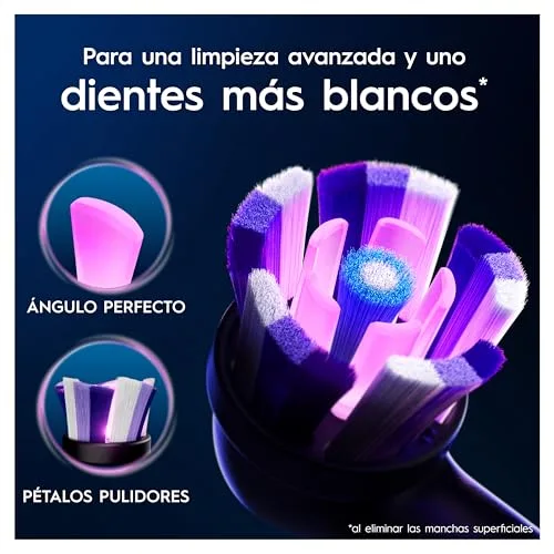 Oral-B ▫️ iO Radiant White - Cabeças de escova de substituição originais, pretas, embalagem de 8 6