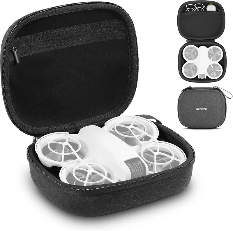 NEEWER ▫️ Neo Drone Storage Case, Saco de Transporte de Nylon Anti-Splash com Inserção de Espuma Anti-Choque Mosquetão de Malha de Bolso de Mosquetão Compatível com dji Neo, Não para Controlador Remoto RC-N3, PB9