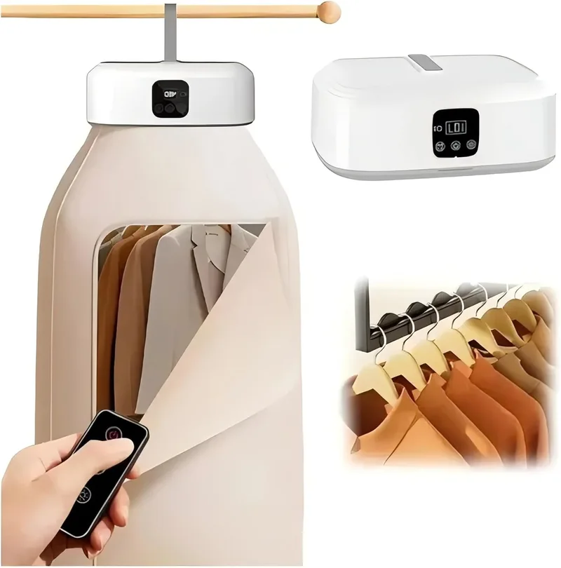 Liwankaqi ▫️ Secador de roupa portátil elétrico de 600 W com temporizador