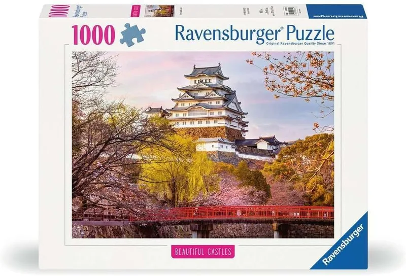 Ravensburger ▫️ Puzzle 1000 Peças Japão | Puzzle Adultos 70x50cm | Puzzle 1000 Peças Castelo Himeji | Puzzle Adultos Belos Castelos