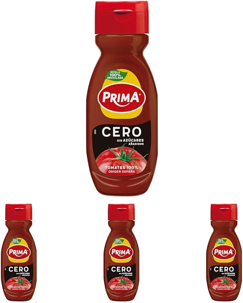PRIMA ▫️ Cero sem adição de açúcares. 265 g (Embalagem de 4)