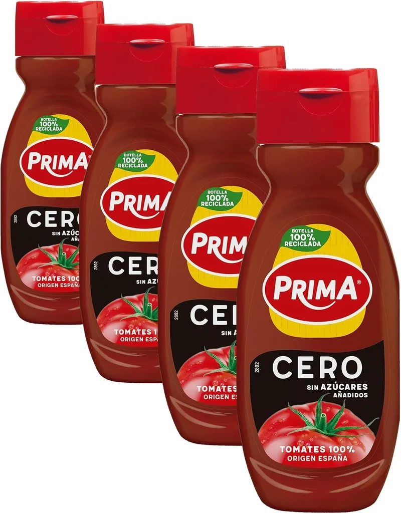 Prima ▫️ Cero, sem açúcares adicionados. 265 g (Embalagem de 4)