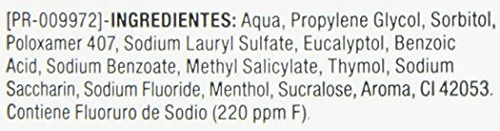 Listerine ▫️ Mentol (1 x 250 ml), elixir bucal com flúor, elixir bucal com 24 horas de proteção, elixir bucal com mentol para um hálito fresco duradouro (Embalagem de 3) 4