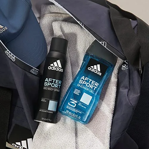 adidas ▫️ After Sport Shower Gel, gel de banho 250 ml (embalagem de 3) 5
