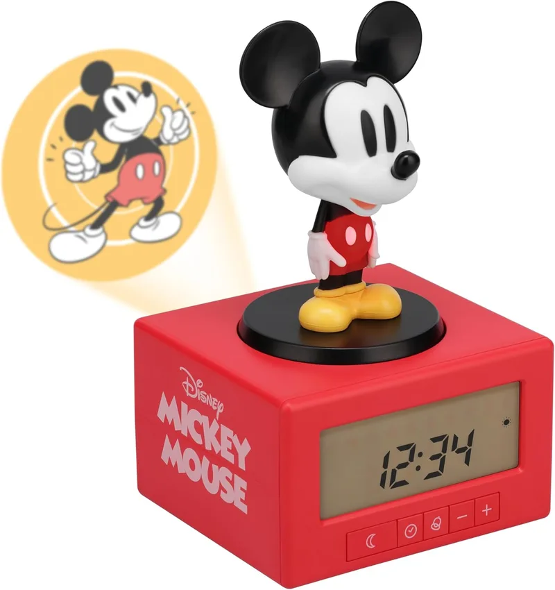 Paladone ▫️ Disney Mickey Mouse - Despertador para treinar o sono, presente com licença oficial, luz noturna para crianças